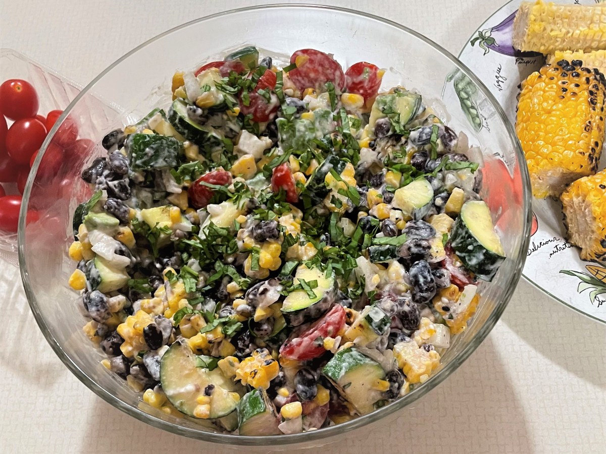 Charred Zucchini, Corn and Bean&nbsp;Salad