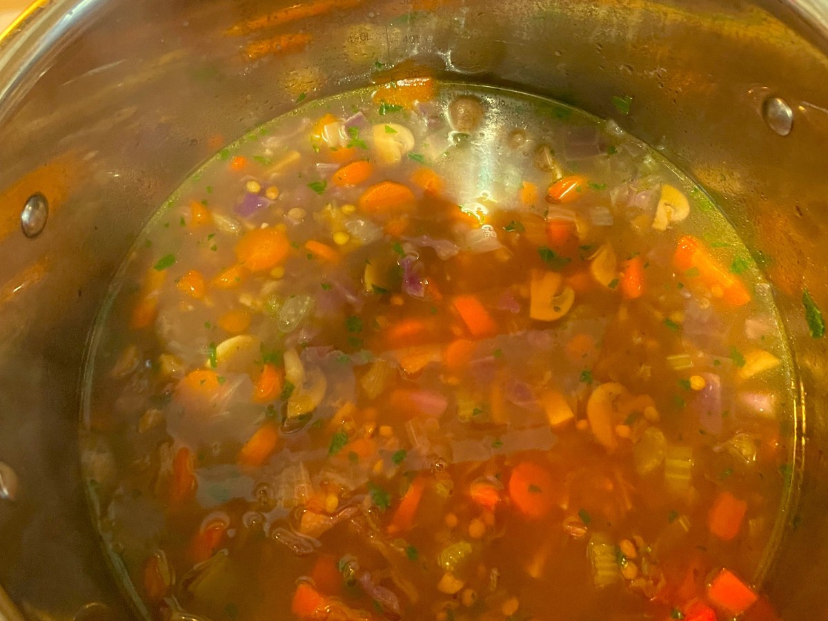 Chunky Vegetable Lentil&nbsp;Soup